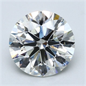 Natural Diamond 2.40 Carats, Round with Excellent Cut, J Color, VS2 Clarity and Certified by GIA