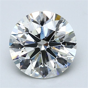 Picture of Natural Diamond 2.40 Carats, Round with Excellent Cut, J Color, VS2 Clarity and Certified by GIA