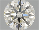 Natural Diamond 0.42 Carats, Round with Excellent Cut, I Color, VS2 Clarity and Certified by IGI