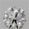 Natural Diamond 0.50 Carats, Round with Good Cut, H Color, I1 Clarity and Certified by GIA