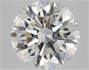 Natural Diamond 3.31 Carats, Round with Excellent Cut, G Color, VVS1 Clarity and Certified by GIA