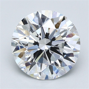 Picture of Natural Diamond 2.70 Carats, Round with Excellent Cut, E Color, VVS1 Clarity and Certified by GIA