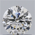 Natural Diamond 0.60 Carats, Round with Very Good Cut, G Color, I1 Clarity and Certified by GIA