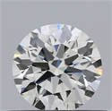 Natural Diamond 0.41 Carats, Round with Excellent Cut, I Color, VVS2 Clarity and Certified by GIA