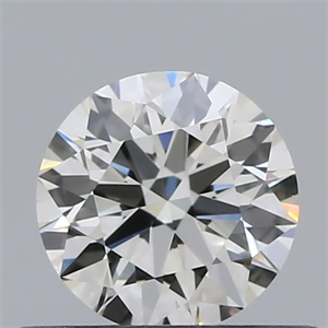 Picture of Natural Diamond 0.41 Carats, Round with Excellent Cut, I Color, VVS2 Clarity and Certified by GIA