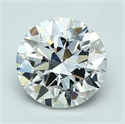 Natural Diamond 2.01 Carats, Round with Excellent Cut, D Color, VVS1 Clarity and Certified by GIA