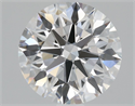 Natural Diamond 1.33 Carats, Round with Excellent Cut, D Color, VVS1 Clarity and Certified by GIA