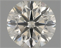 Natural Diamond 0.42 Carats, Round with Excellent Cut, H Color, SI1 Clarity and Certified by IGI