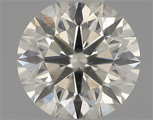 Picture of Natural Diamond 0.42 Carats, Round with Excellent Cut, H Color, SI1 Clarity and Certified by IGI