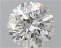 Natural Diamond 2.01 Carats, Round with Excellent Cut, H Color, SI2 Clarity and Certified by GIA