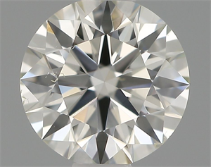 Picture of Natural Diamond 0.58 Carats, Round with Excellent Cut, I Color, SI1 Clarity and Certified by IGI