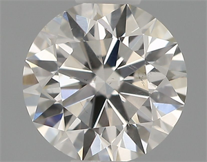 Picture of Natural Diamond 0.40 Carats, Round with Excellent Cut, H Color, SI1 Clarity and Certified by IGI