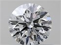 Natural Diamond 0.41 Carats, Round with Excellent Cut, H Color, VVS2 Clarity and Certified by GIA