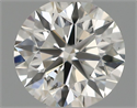 Natural Diamond 0.44 Carats, Round with Excellent Cut, H Color, SI1 Clarity and Certified by IGI