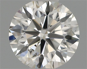 Picture of Natural Diamond 0.44 Carats, Round with Excellent Cut, H Color, SI1 Clarity and Certified by IGI