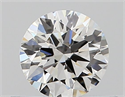 Natural Diamond 0.40 Carats, Round with Excellent Cut, F Color, VS2 Clarity and Certified by GIA