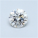 Natural Diamond 0.44 Carats, Round with Very Good Cut, F Color, SI1 Clarity and Certified by GIA