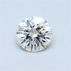 Picture of Natural Diamond 0.44 Carats, Round with Very Good Cut, F Color, SI1 Clarity and Certified by GIA