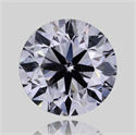 Natural Diamond 0.40 Carats, Round with Very Good Cut, F Color, SI2 Clarity and Certified by GIA