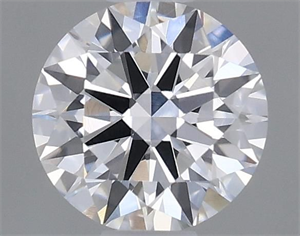 Picture of Natural Diamond 0.46 Carats, Round with Excellent Cut, E Color, VS2 Clarity and Certified by GIA