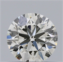 Natural Diamond 0.53 Carats, Round with Excellent Cut, I Color, VS2 Clarity and Certified by IGI