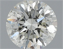 Natural Diamond 0.50 Carats, Round with Excellent Cut, I Color, SI1 Clarity and Certified by IGI