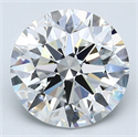 Natural Diamond 3.01 Carats, Round with Excellent Cut, F Color, VS2 Clarity and Certified by GIA