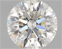 Natural Diamond 0.44 Carats, Round with Excellent Cut, H Color, VS2 Clarity and Certified by GIA