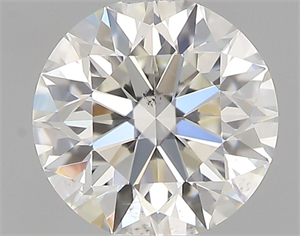 Picture of Natural Diamond 0.44 Carats, Round with Excellent Cut, H Color, VS2 Clarity and Certified by GIA