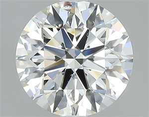 Picture of Natural Diamond 2.02 Carats, Round with Excellent Cut, J Color, SI1 Clarity and Certified by GIA