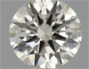 Natural Diamond 0.43 Carats, Round with Excellent Cut, I Color, VS2 Clarity and Certified by IGI