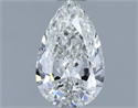 Natural Diamond 0.90 Carats, Pear with  Cut, H Color, VVS1 Clarity and Certified by IGI