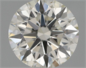 Natural Diamond 0.46 Carats, Round with Excellent Cut, I Color, VS2 Clarity and Certified by IGI