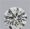 Natural Diamond 0.40 Carats, Round with Excellent Cut, H Color, VS2 Clarity and Certified by IGI