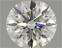 Natural Diamond 0.41 Carats, Round with Excellent Cut, J Color, VVS1 Clarity and Certified by IGI