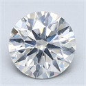 Natural Diamond 2.33 Carats, Round with Excellent Cut, F Color, I1 Clarity and Certified by GIA