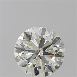 Picture of Natural Diamond 5.01 Carats, Round with Very Good Cut, K Color, VS2 Clarity and Certified by IGI