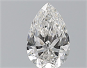 Natural Diamond 0.50 Carats, Pear with  Cut, F Color, VVS2 Clarity and Certified by GIA