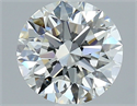 Natural Diamond 2.06 Carats, Round with Excellent Cut, I Color, VVS2 Clarity and Certified by GIA