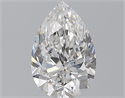 Natural Diamond 2.00 Carats, Pear with  Cut, D Color, SI2 Clarity and Certified by GIA