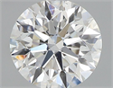 Natural Diamond 0.43 Carats, Round with Excellent Cut, G Color, SI1 Clarity and Certified by GIA