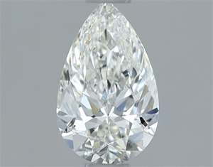 Picture of Natural Diamond 0.56 Carats, Pear with  Cut, F Color, VVS2 Clarity and Certified by IGI