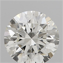 Natural Diamond 0.53 Carats, Round with Excellent Cut, K Color, VVS2 Clarity and Certified by GIA