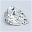 Natural Diamond 1.20 Carats, Pear with  Cut, H Color, VS2 Clarity and Certified by GIA