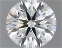 Natural Diamond 0.51 Carats, Round with Excellent Cut, H Color, SI1 Clarity and Certified by IGI