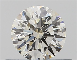 Picture of Natural Diamond 0.41 Carats, Round with Excellent Cut, J Color, VS1 Clarity and Certified by GIA