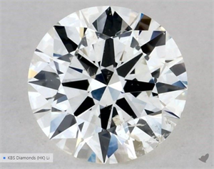 Picture of Natural Diamond 0.51 Carats, Round with Excellent Cut, I Color, SI2 Clarity and Certified by GIA