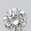 Natural Diamond 0.40 Carats, Round with Very Good Cut, H Color, SI2 Clarity and Certified by GIA