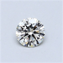 Natural Diamond 0.45 Carats, Round with Very Good Cut, J Color, VS2 Clarity and Certified by GIA