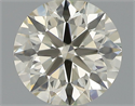 Natural Diamond 0.46 Carats, Round with Excellent Cut, K Color, VS1 Clarity and Certified by IGI